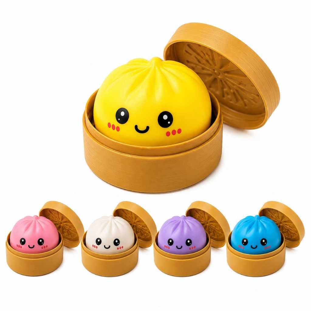 Dumpling Squishy Viral Tik Tok Bolinho Anti Estresse Squash