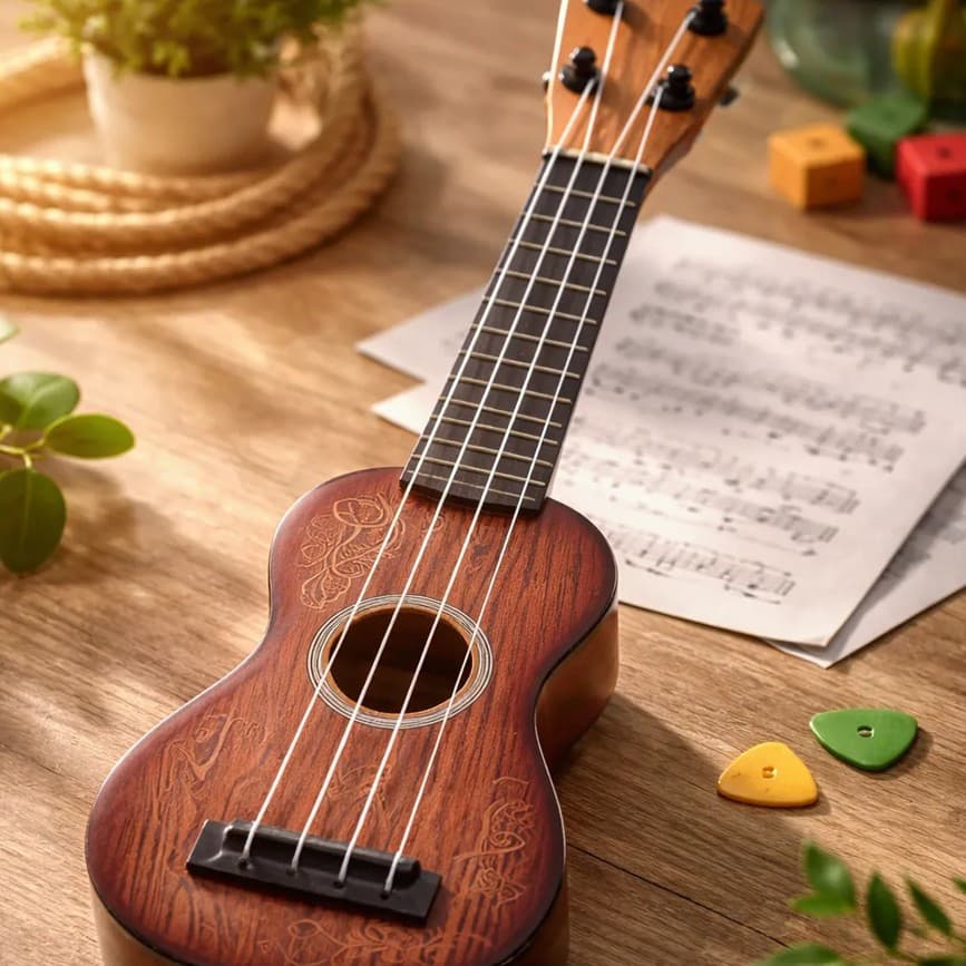 Violão Infantil Acustico Brinquedo Criança Akulele
