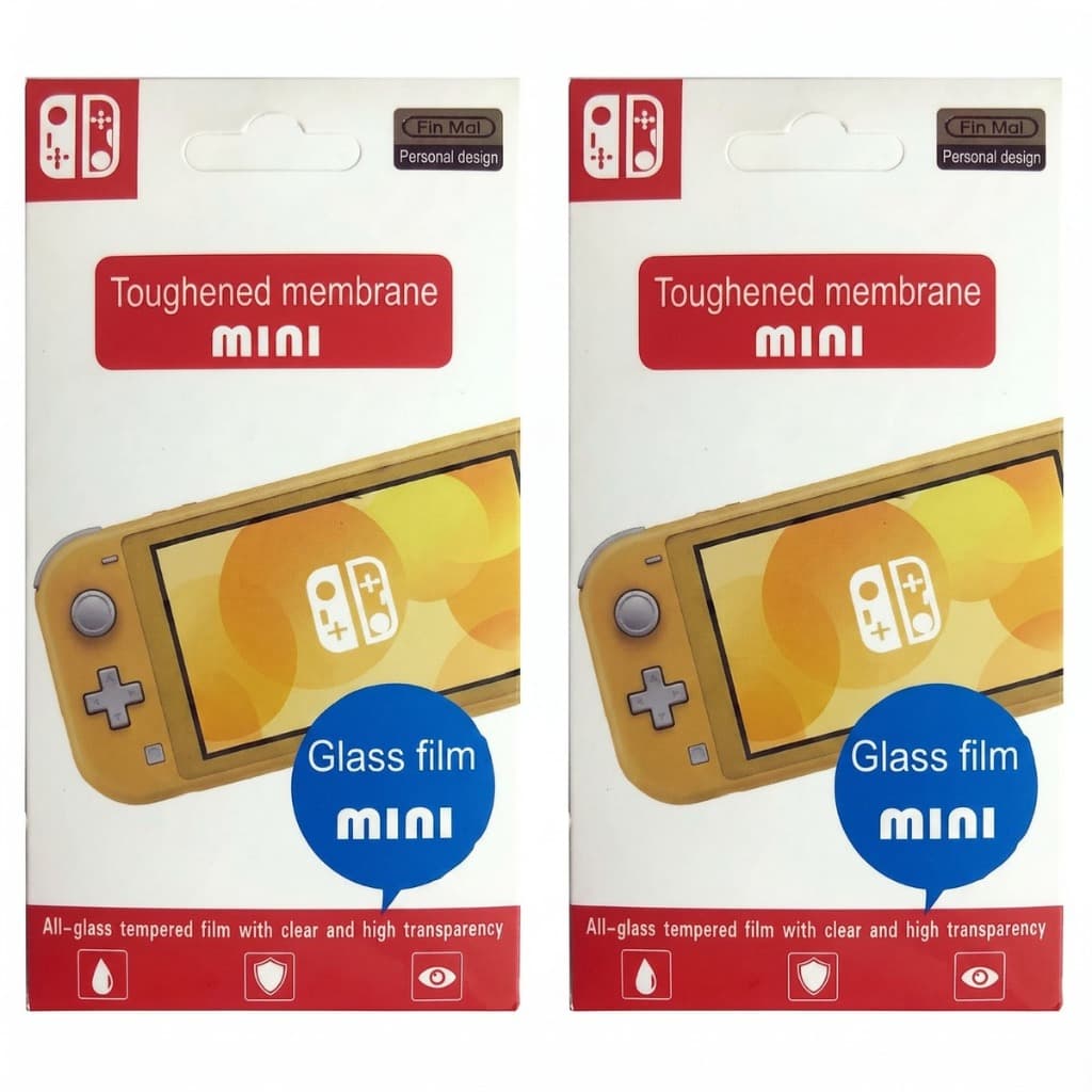 Kit 2 Peliculas Vidro Protetora Mini Temperado Resistente Dureza 9H Compatível Nintendo Switch Lite
