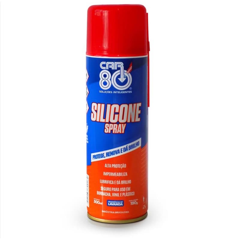 Spray de Silicone Car 80 Lavanda Lubrifica e Impermeabiliza Auto e Casa