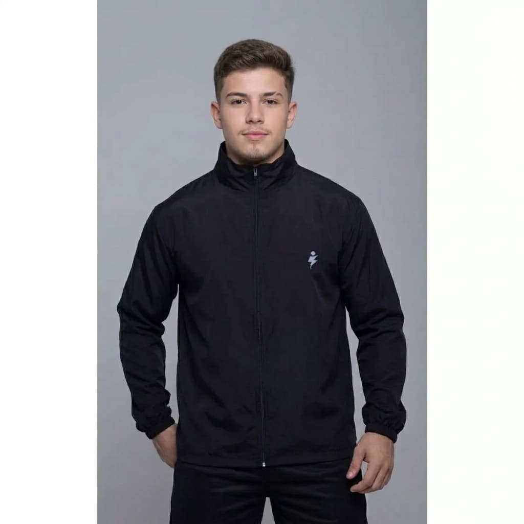 Casaco Corta vento Jaqueta Frio Masculina Lisa com Ziper Moda Fitness Treino Frio Chuva