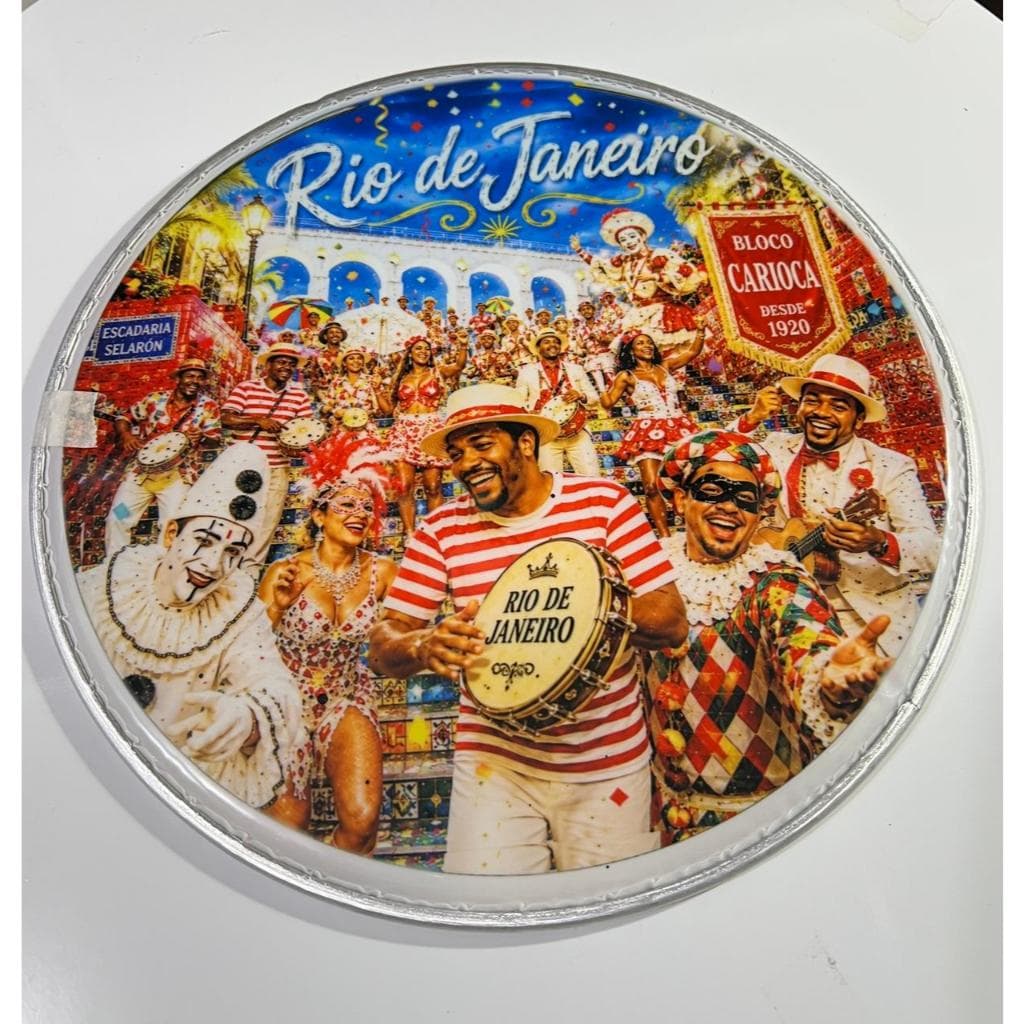 Pele Personalizada 10 Polegadas Para Pandeiro - Pele sublimada - Arte carnaval