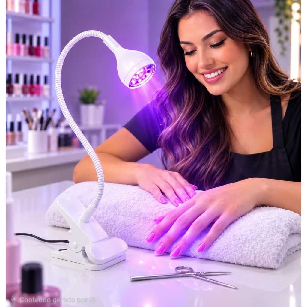Mini Cabine Lanterna Unha Gel Clip Mesa Led Uv Portátil Secagem Molde F1