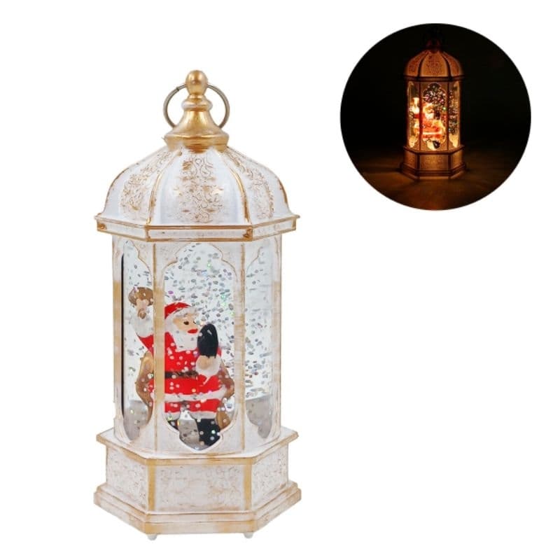 Luminária Papai Noel 14x6cm em Plástico Bela Flor