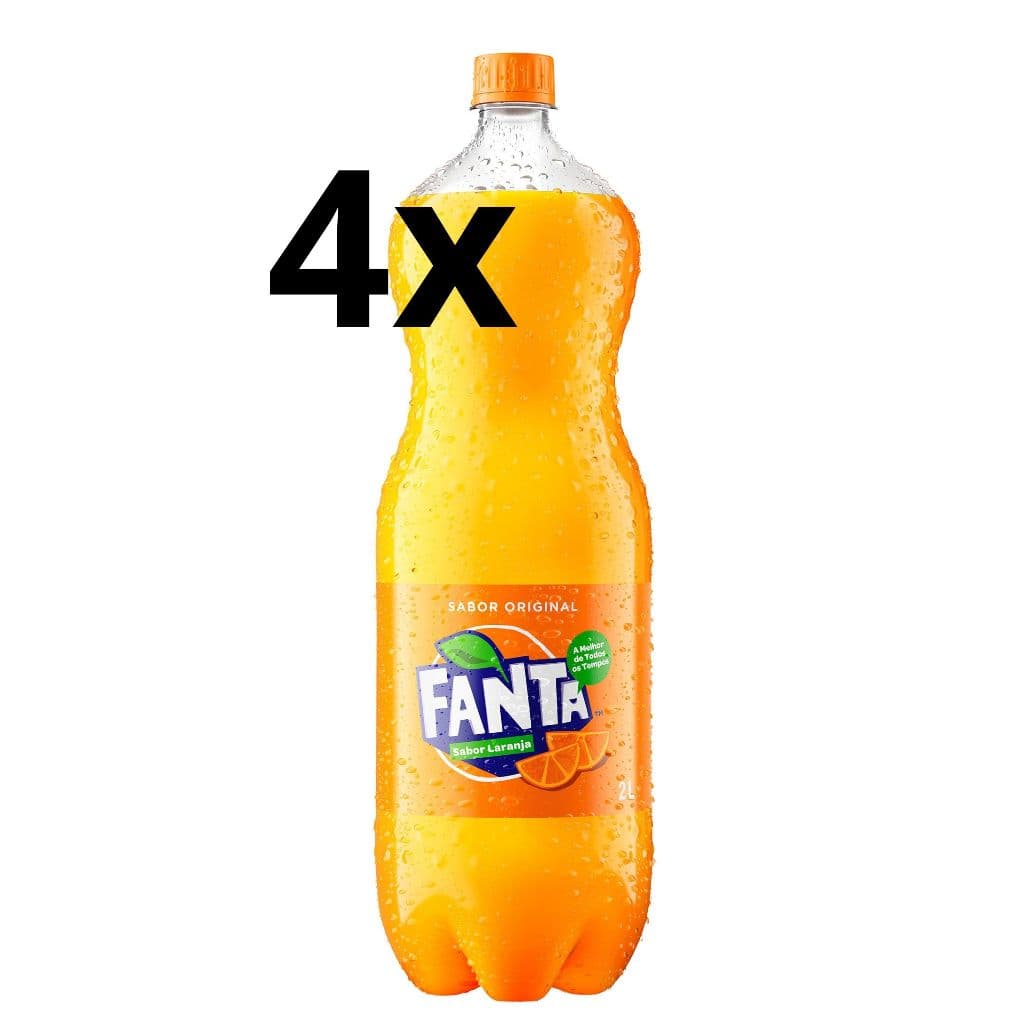 Pack com 4 Refrigerante Fanta Laranja 2L cada