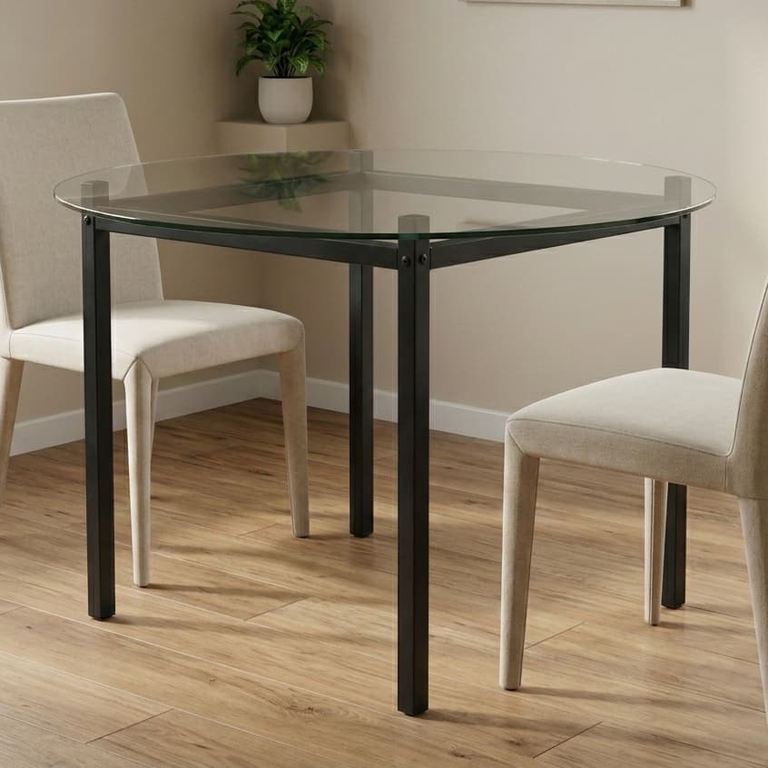 Base Para Mesa De Jantar Quadrada Moderna Design Industrial Para Tampo De Vidro Madeira