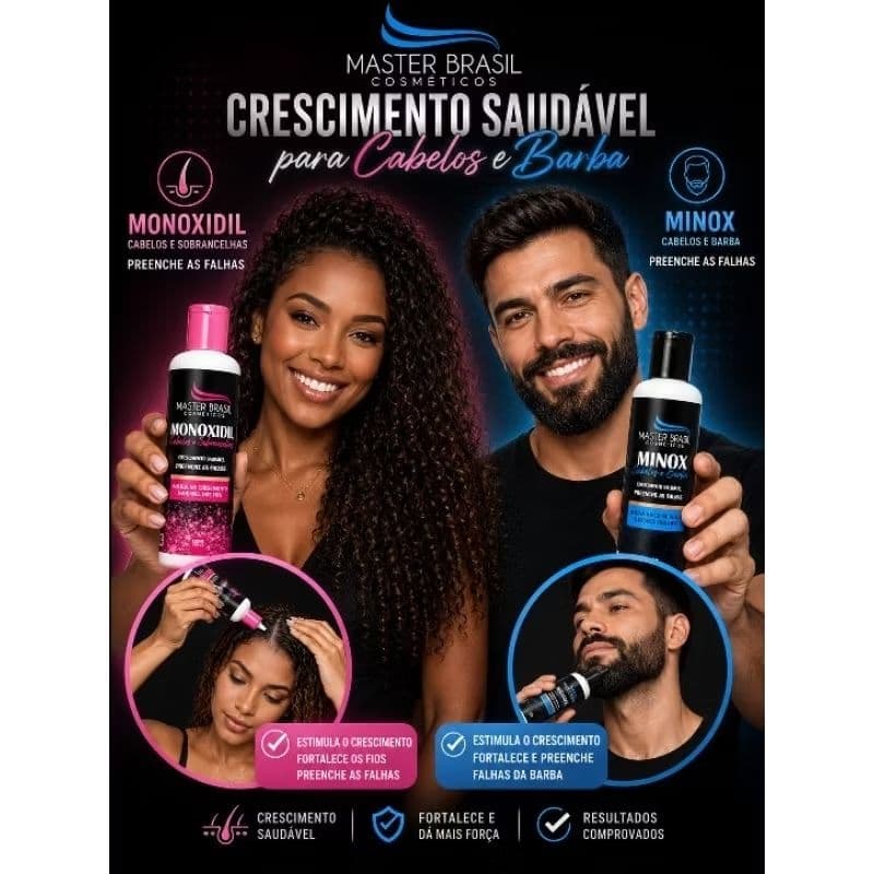 Sérum Para Crescimento Cabelo Barba Sobrancelha