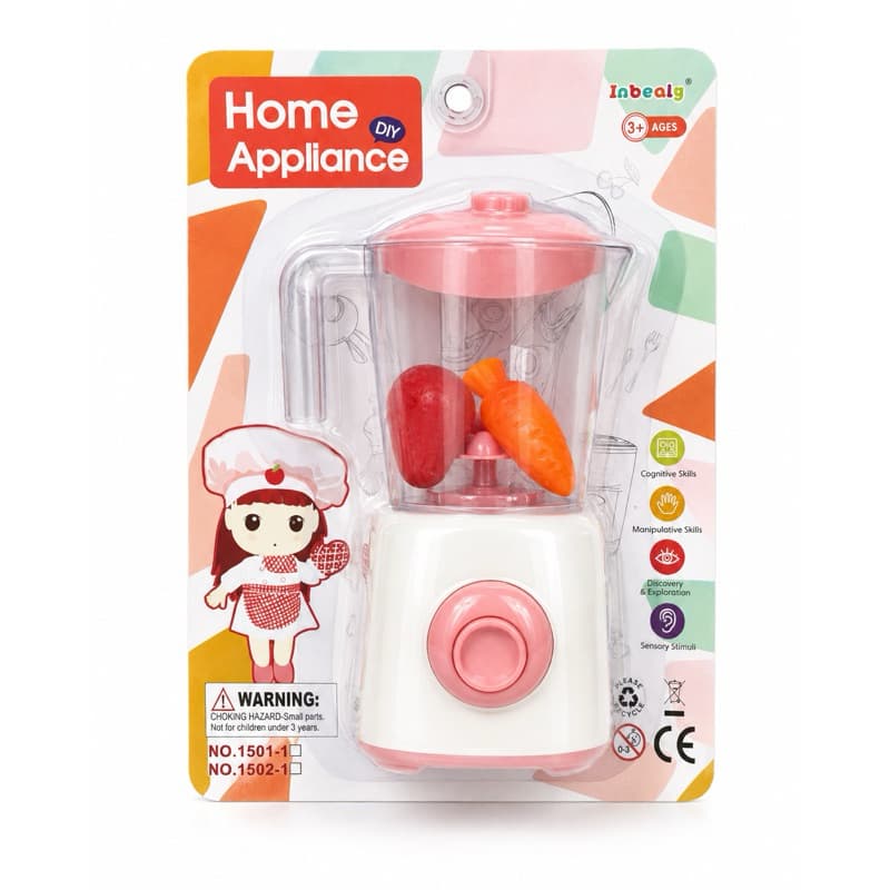 Liquidificador de Brinquedo Infantil com Acessórios Comidinhas Cozinha 3+