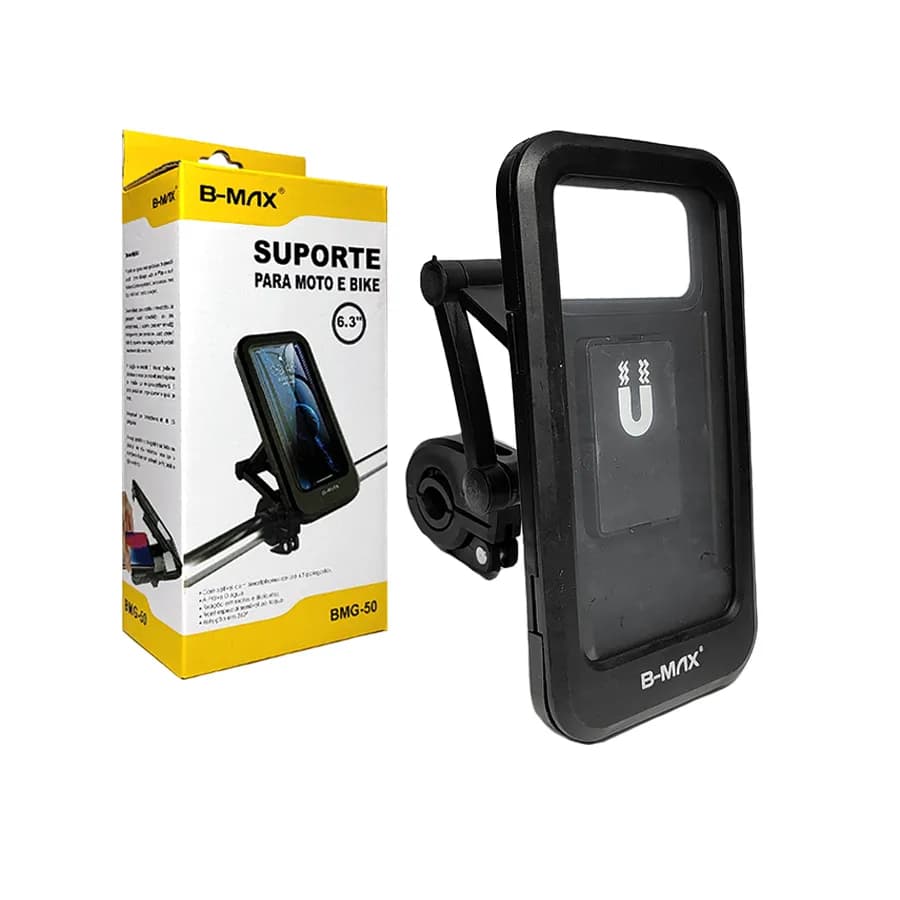 Suporte Moto E Bike Bmax Á Prova Dágua Articulado 360° Com Travas Suporte Moto E Bike Bmax Á Prova Dágua Articulado 360°