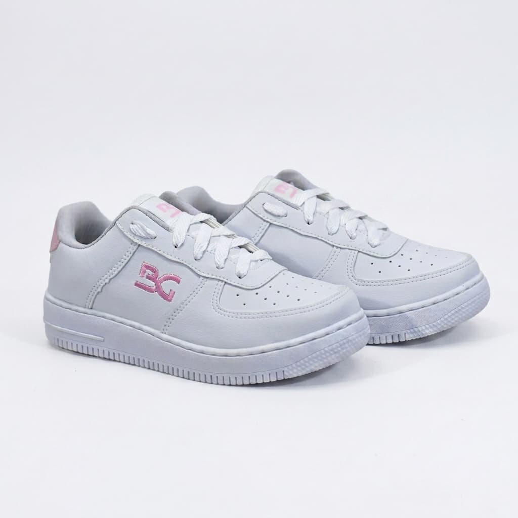 Tênis Feminino Casual  Macio Confortável Rosa Antiderrapante Costurado para Mulher  Menina   27 a 39
