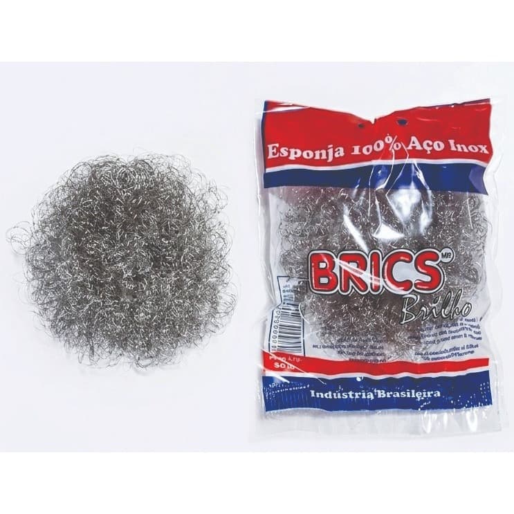 Esponja  Brics Brilho  INOX  KIT25 KIT12 KIT5
