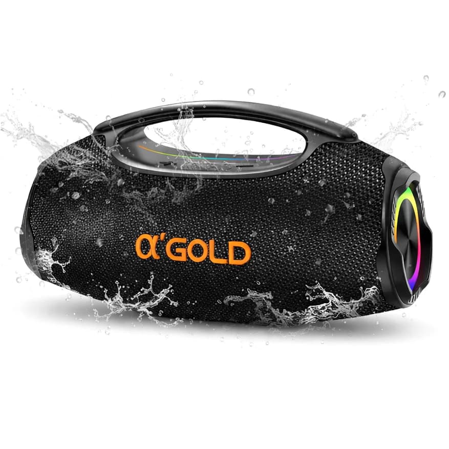 Caixa de Som Bluetooth Som Alto E Graves Potentes 70W RMS  IPX6 A'Gold SM-32B