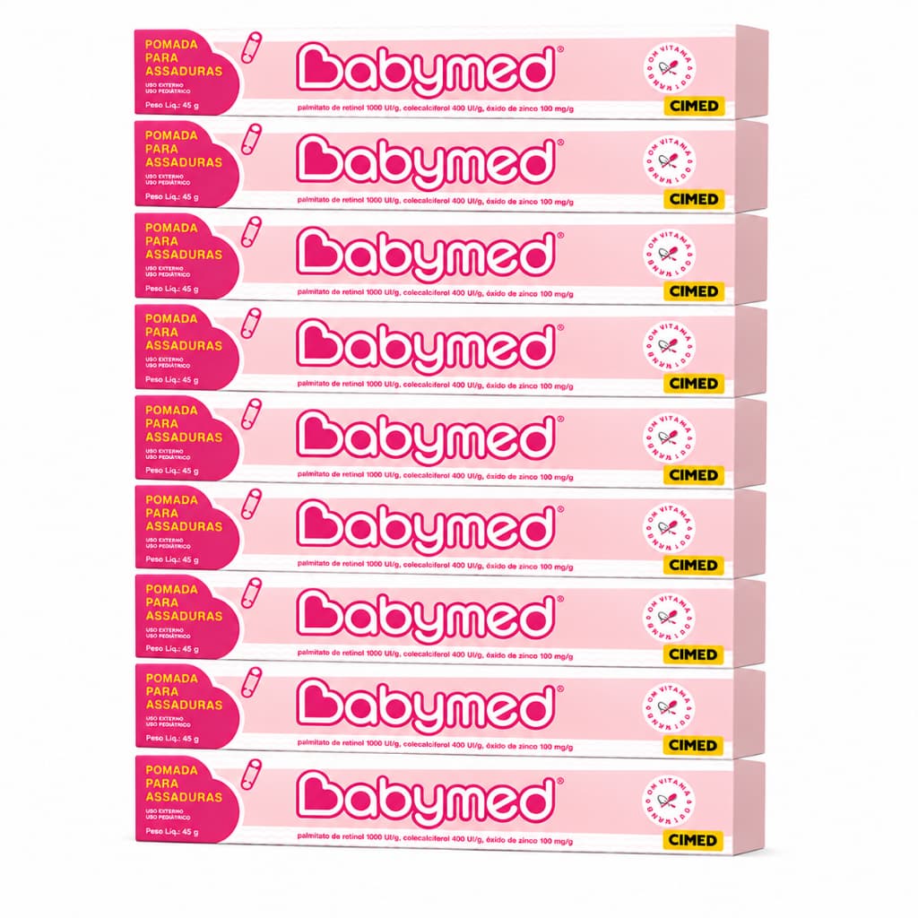 Kit 10 Babymed Rosa Pomada Para Assaduras 45g - Cimed