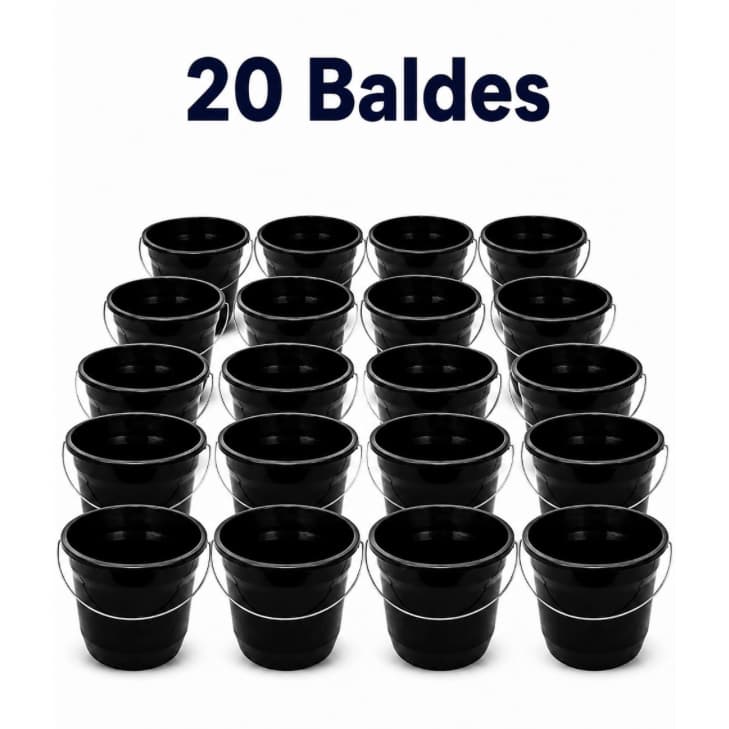 Kit  Baldes de limpeza 5 Litros Alça De Metal Resistenteé ideal para quem busca praticidade, organização e eficiência