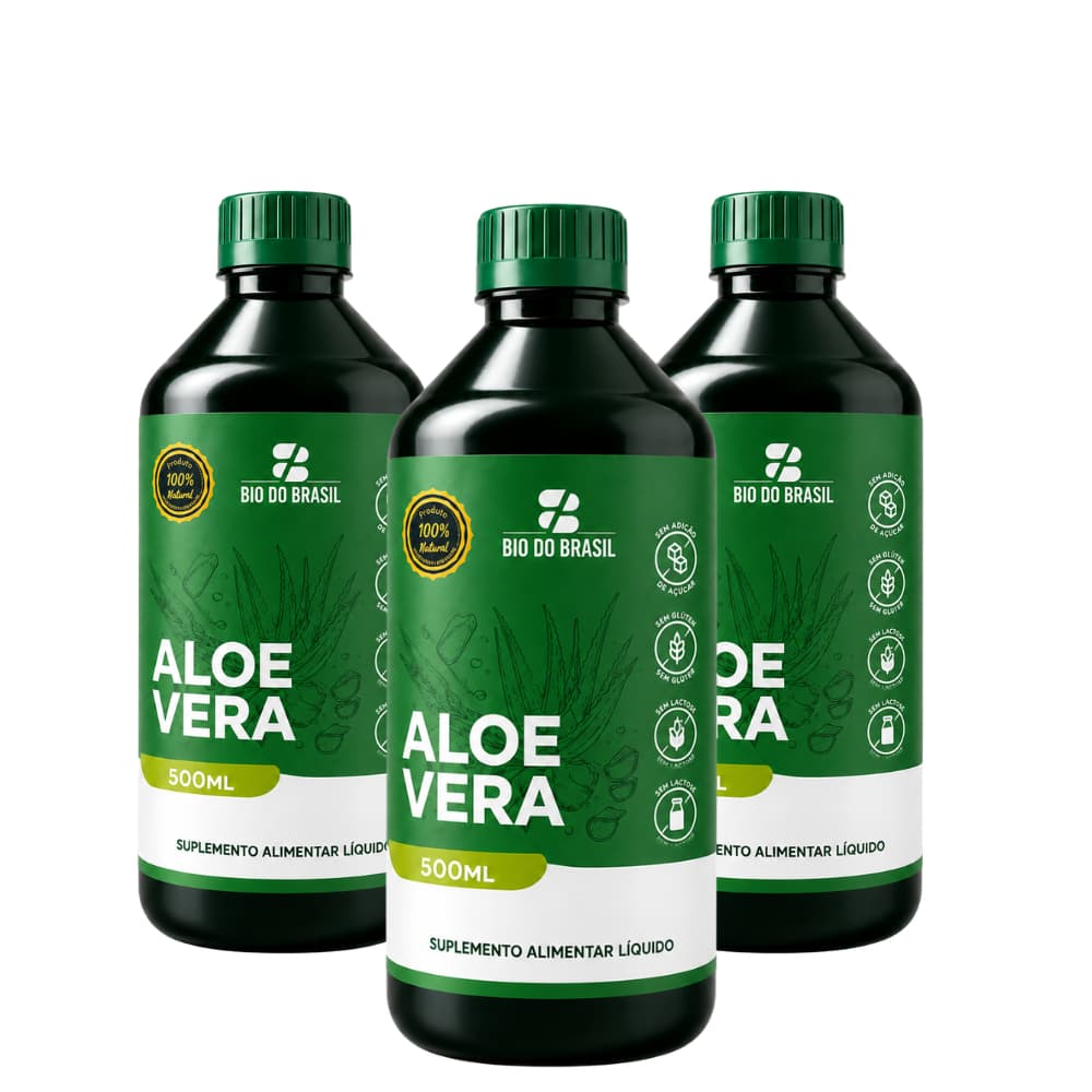 Aloe Vera - Babosa Líquida – Alívio Natural Para Gastrite, Refluxo e Digestão Lenta