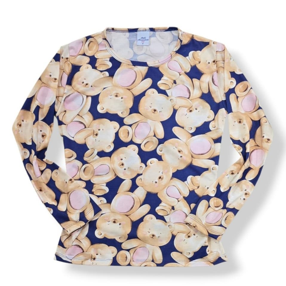 Blusinha Malha Manga Longa Feminina Blusa Frio Básica Soltinha Corpo Inverno
