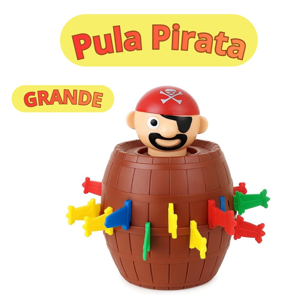 Jogo Pula Pirata - Divertido Brinquedo Educativo Infantil
