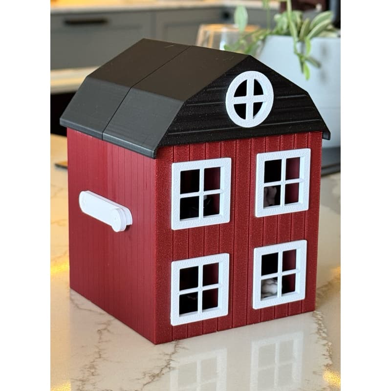 Brinquedo/decoração celeiro estábulo para brincar com animais articulados