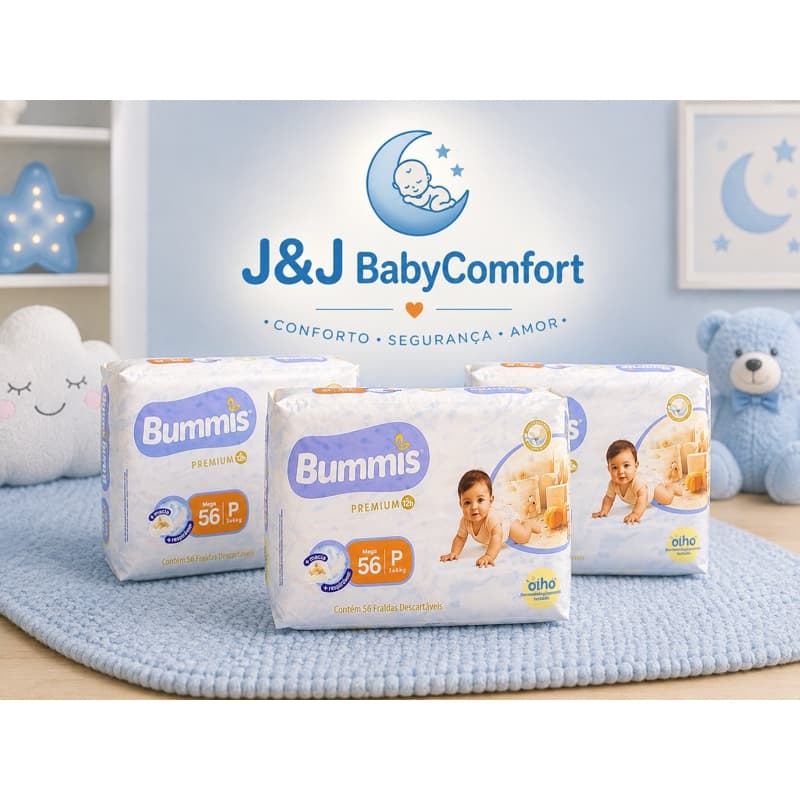 Fralda Bummis Premium P, Alta Absorção e Proteção Contra Vazamentos