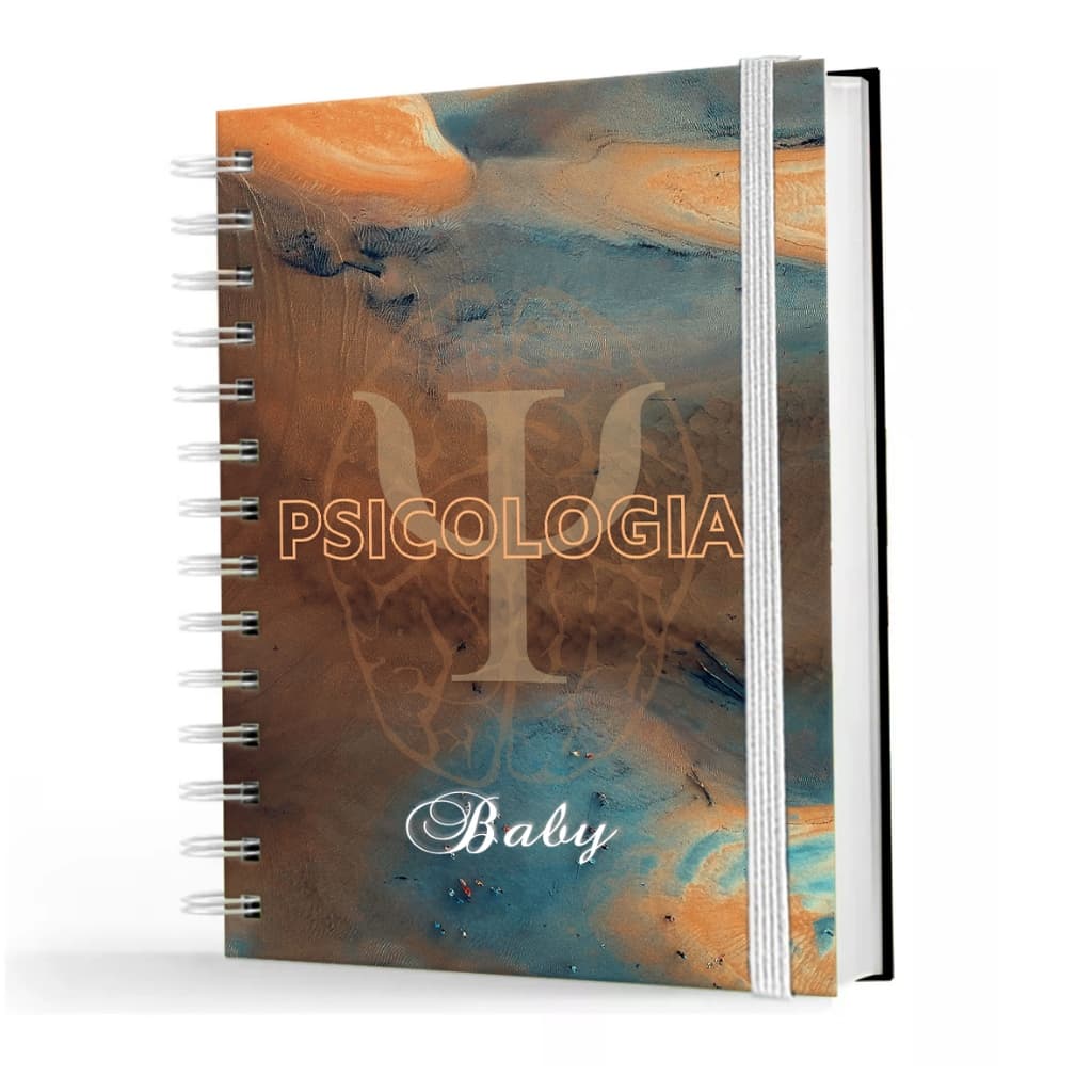 Agenda Planner Executivo Psicologia Neutra 2027 A5 Personalizada | 1 Dia Por Página | Capa Dura