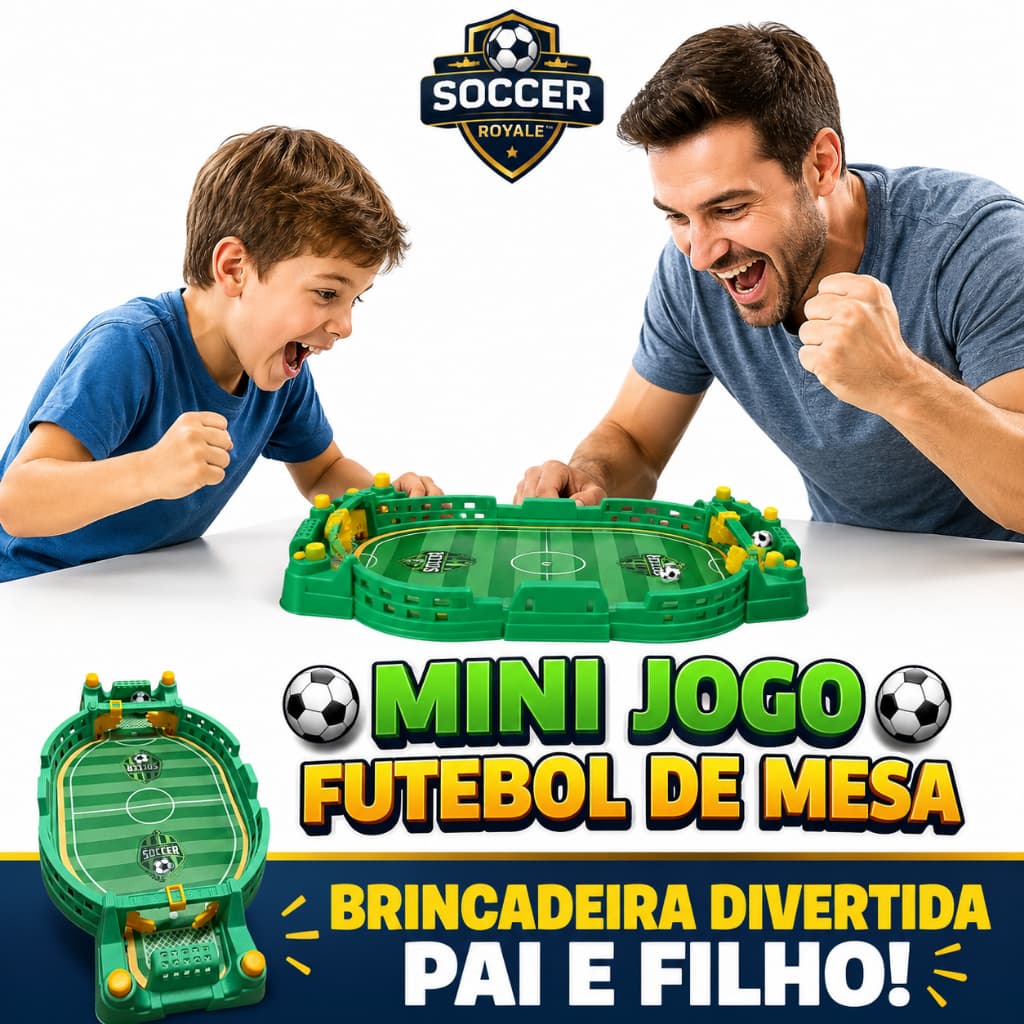 Jogo Mini Futebol de Mesa 🏆 Arena Futebol ⚽ Diversão Competitiva 🎁 Presente Infantil
