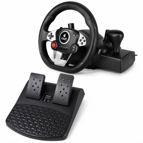 Volante Gamer 7 em 1 com Pedais Câmbio Vibração 270° PC PS3 PS4 Xbox One 360 Switch Simulador