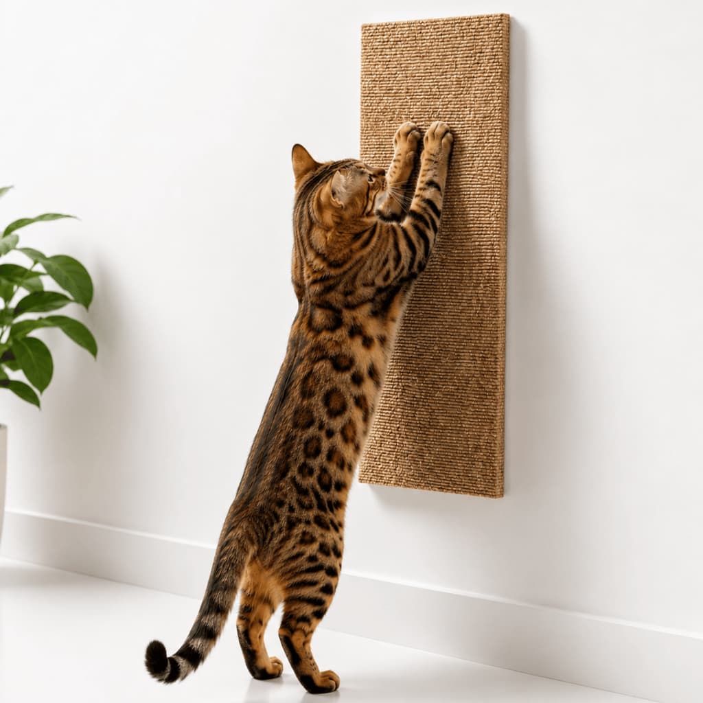 Arranhador Autoadesivo Petyc Gatos Carpete Adesivo Protetor Sofá Anti Estresse Enriquecimento Ambiental