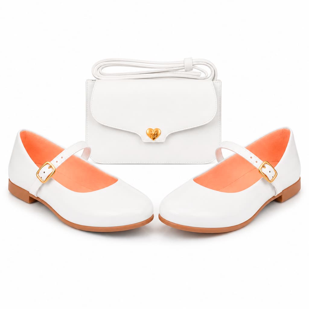 Kit My ToT Sapatilha Social Boneca Feminina com Bolsa Lateral Menina
