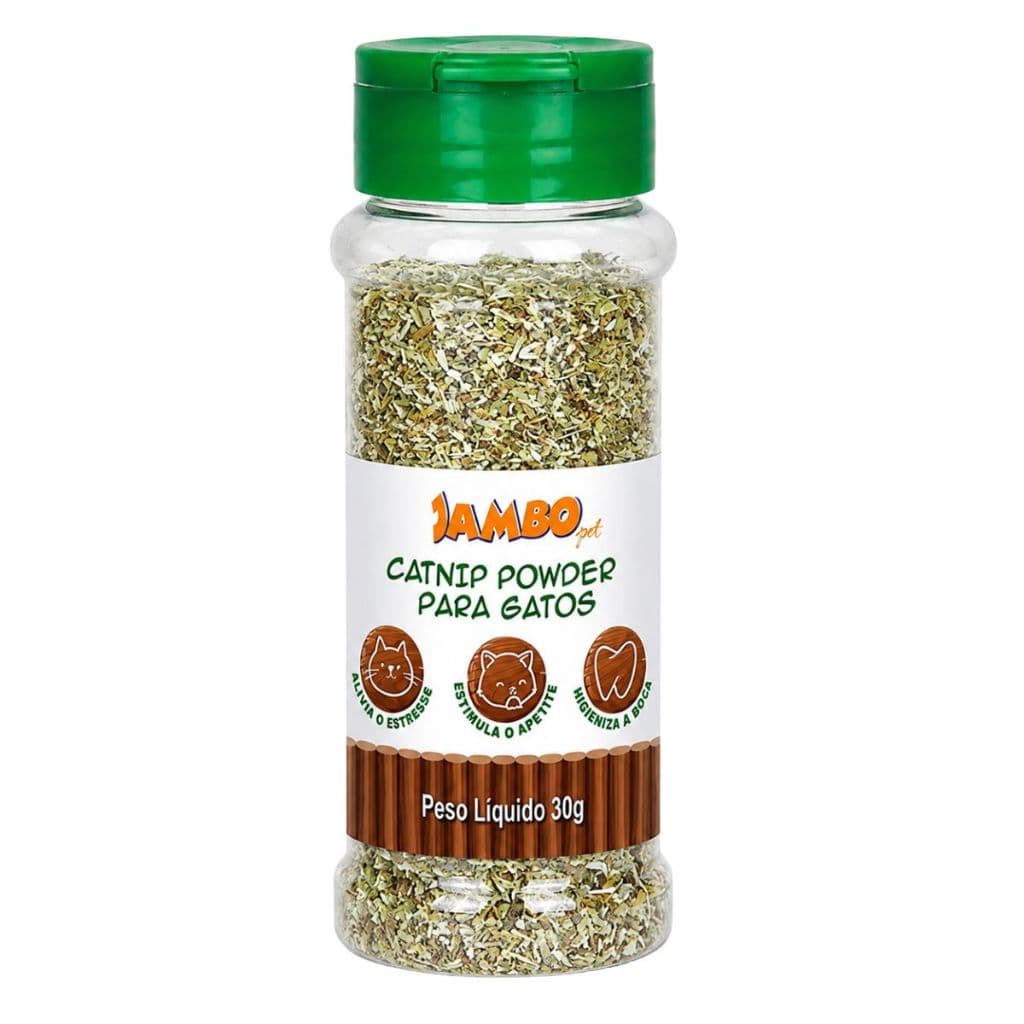 Catnip Powder Gatos Erva Natural Estímulo Brincadeiras
