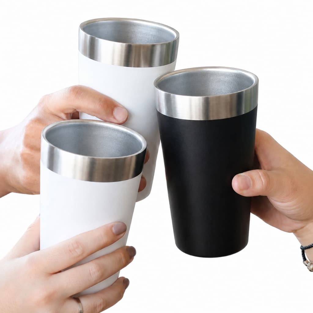 Copo Térmico 473ml Aço Inox Premium Parede Dupla e Tampa Com Abridor