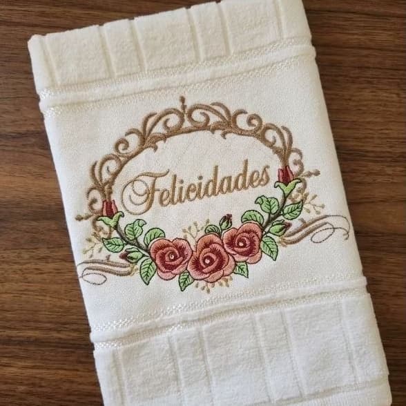 Toalha de mão/boca, lavabo, bordada para presente. PRONTA ENTREGA