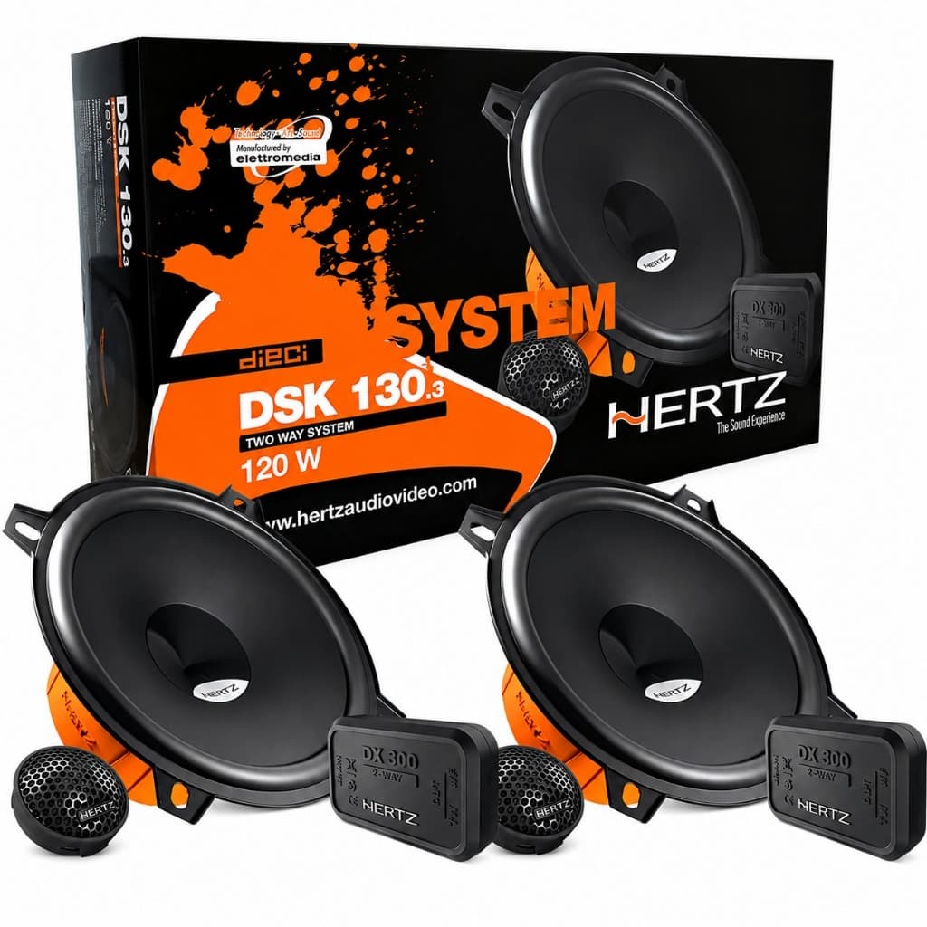 Falante Kit 2 Vias Hertz 5 Polegadas Dsk130 Som de Qualidade