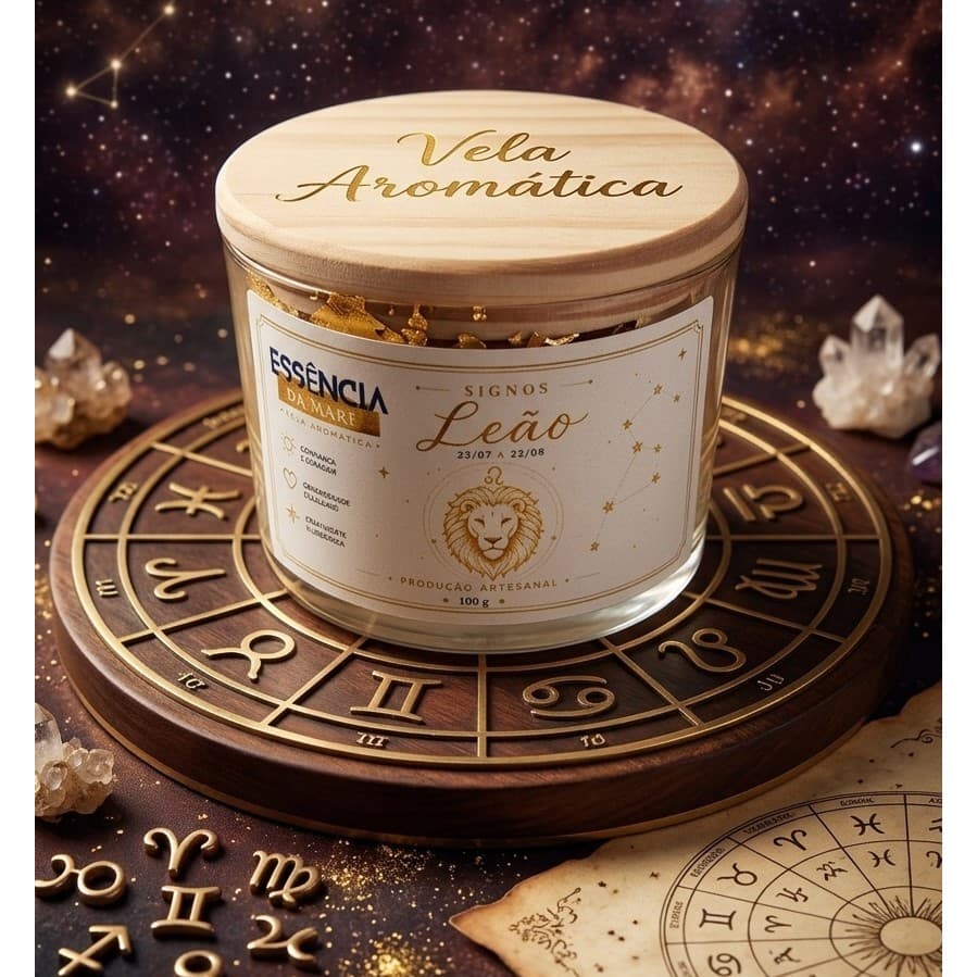 Vela Aromática Signos 100g | Vela do Zodíaco | Vela Artesanal