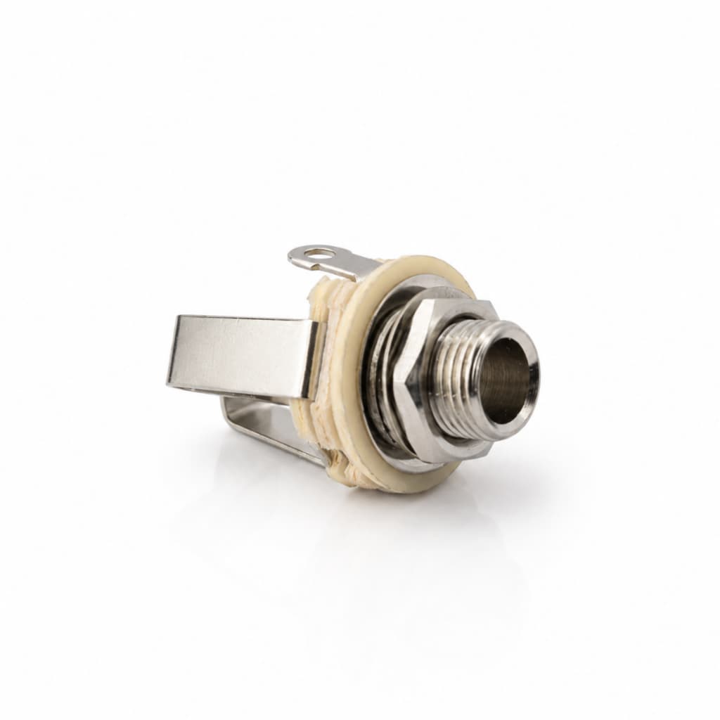 Conector Jack P10 Estereo Alta Qualidade Para Guitarra Contra Baixo 1/4"