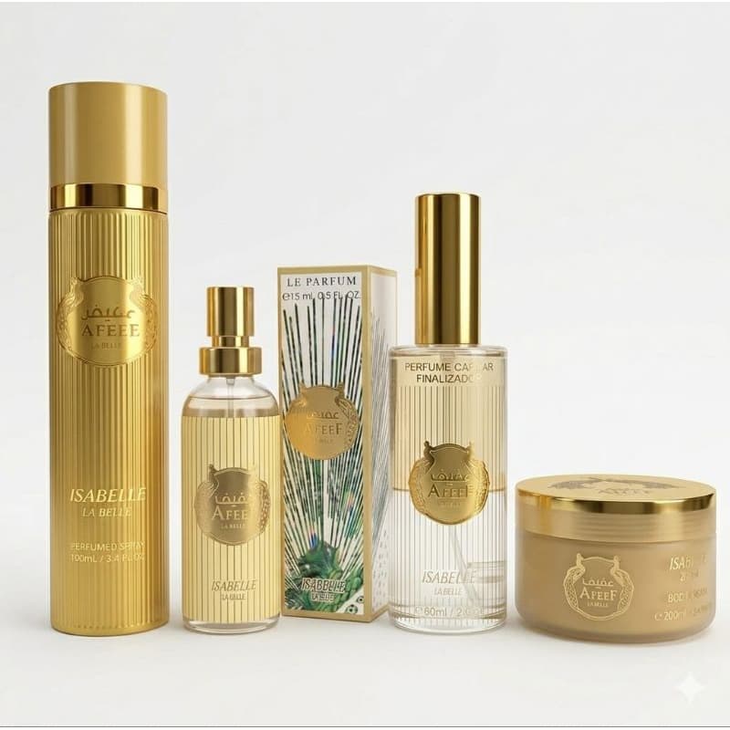Afeef Body Splash 300ml Eau Parfum Isabelle la Belle Gourmand Floral  Perfume do pavão