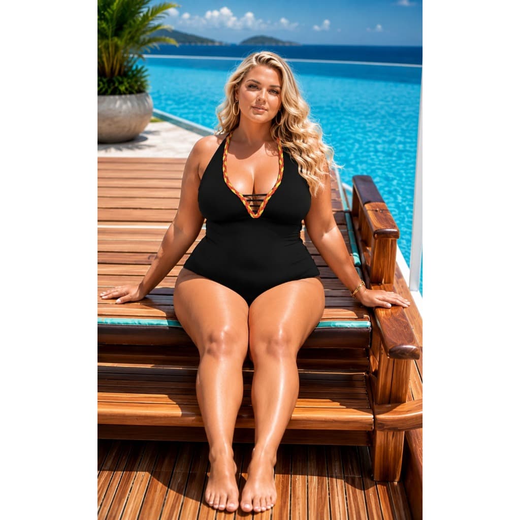 Maio Trança Plus Size lycra bojo removível tamanho grande do 46 ao 60