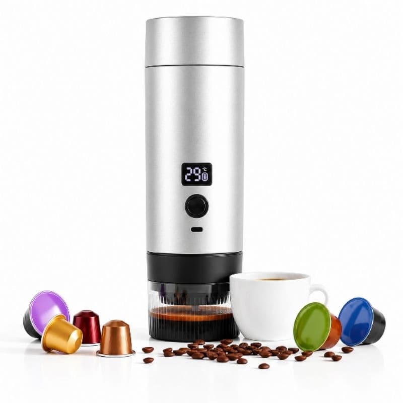 Cafeteira Portátil Expresso 3 em 1 Recarregável Máquina de Café USB Compacta