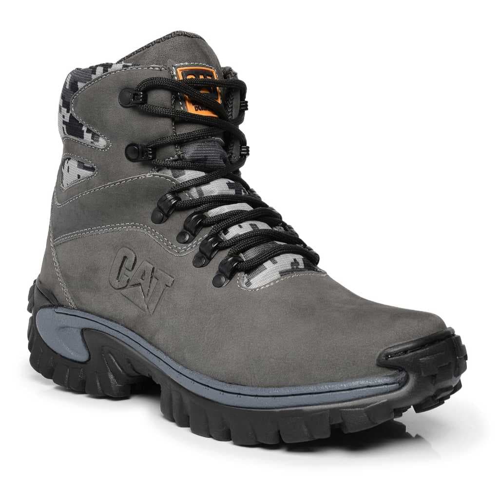 Coturno Masculina de Couro Nobuck 2067 Creme Coturno Botas Botina Botinha Masculino 37 ao 46