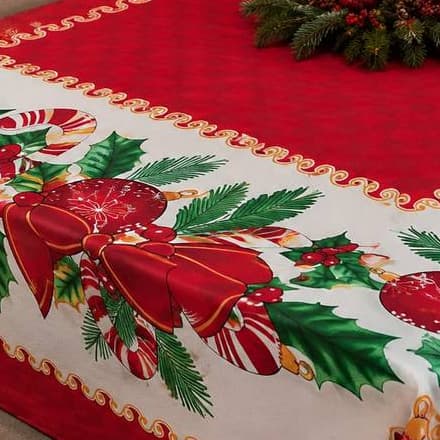 Toalha de Mesa Quadrada Wincy Natal 1,50 x 1,50