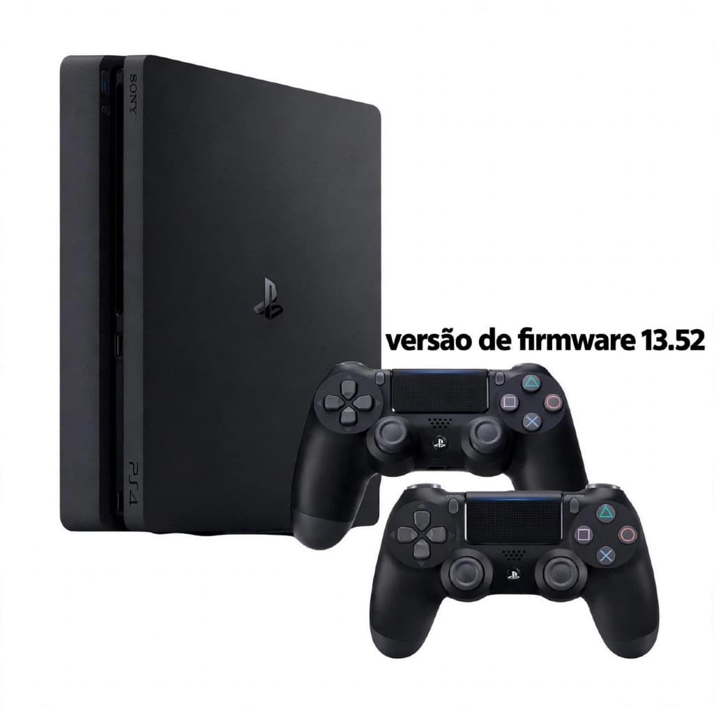 Ps4 slim de 1tb ou 500gb + 2 ou 1 Controles