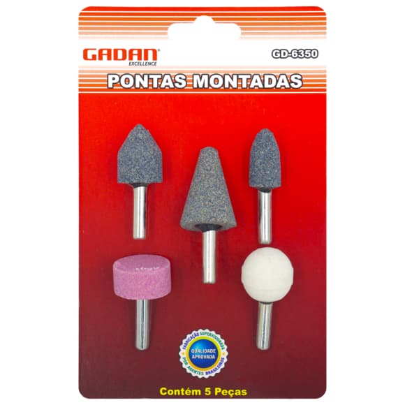 Jogo De Pontas Montadas Gadan Gd-6350 Com 5 Peças