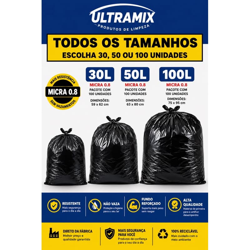 Saco de lixo REFORÇADO direto da fábrica