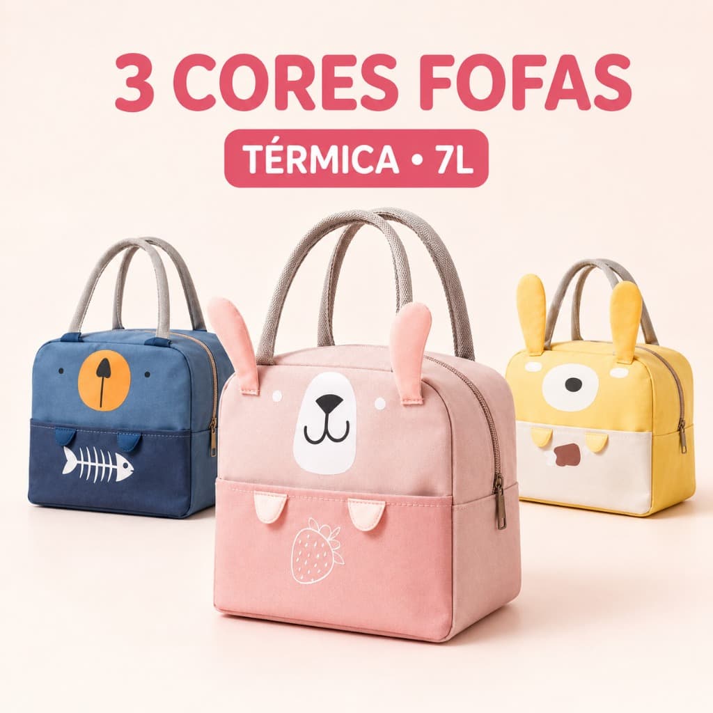 Bolsa Térmica Para Marmita Lancheira Feminina Grande Marmita Térmica Para Comida Impermeável