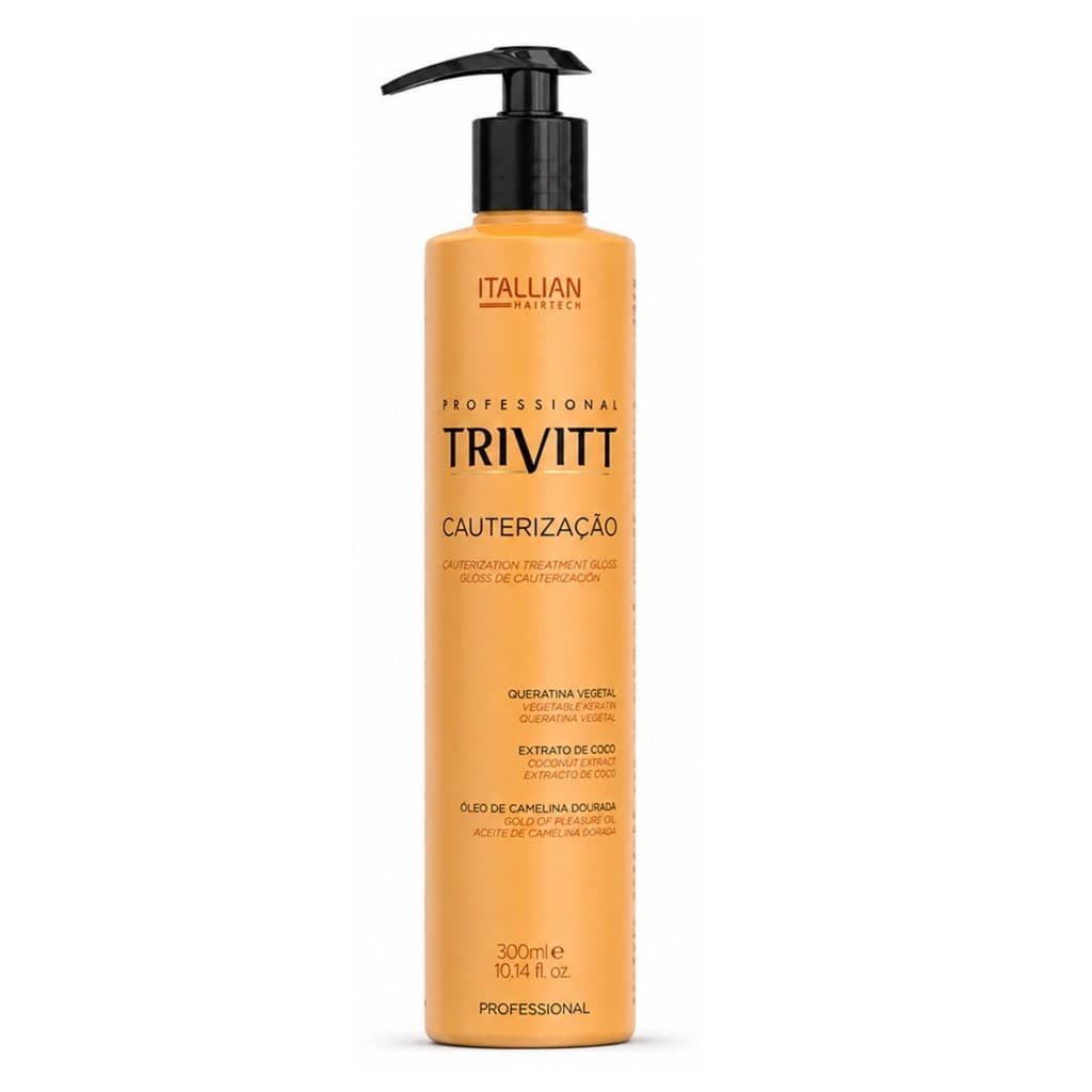 Cauterização TRIVITT Profissional - Selagem térmica de Reconstrução com Óleo de coco para cabelo