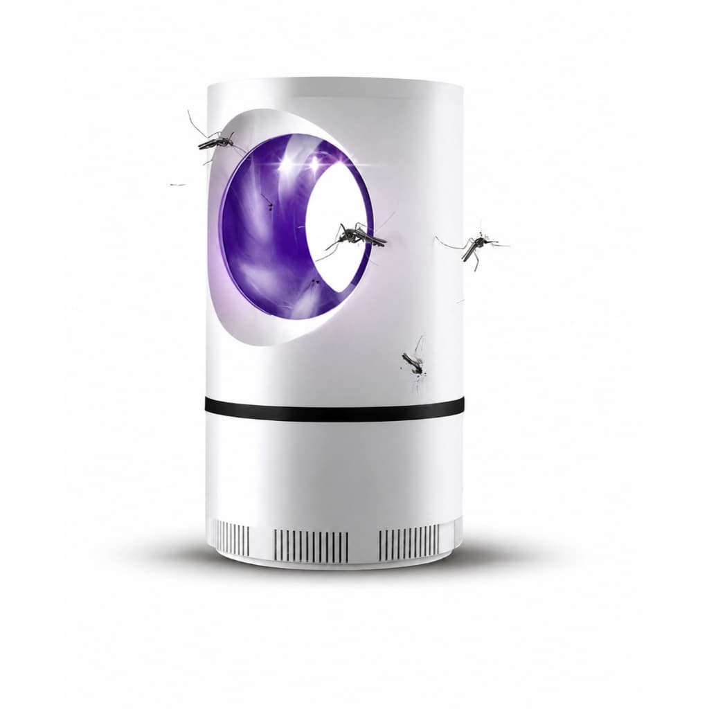 Luminária Mata Mosquito USB com LED Roxo e Sucção -  Bivolt
