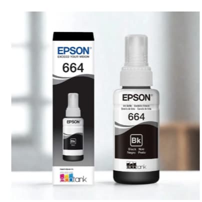 Garrafa refil tinta para impressora L200 L220 L110 L355 L555 L396 L455 L365 preta