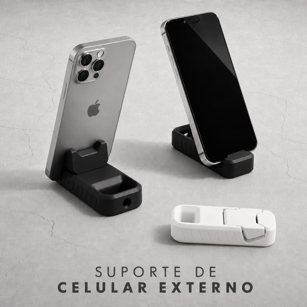 Suporte Para Celular Mesa Flexível Dobrável Compacto Resistente Chaveiro a Prova De Agua Smartphone