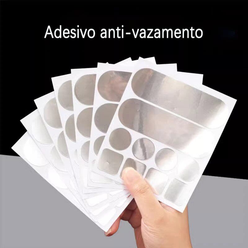 KIT10 Fita Adesiva Alta Temperatura Para Remendar Panelas Potes Aluminio E Aco Inoxidavel