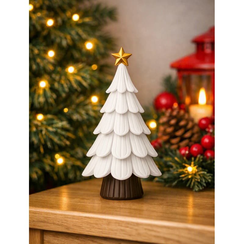 Mini Árvore de Natal Decorativa com Estrela – Enfeite Natalino Delicado - Natal