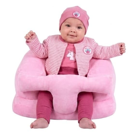 Cadeirinha Sofá Assento de Chão Para Bebê Treino Sentar Pelúcia Fofinha